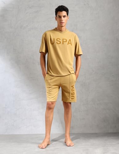 Image of U.S. Polo ASSN. Mens OEE09 Brand Printed Comfort Fit Lounge T-Shirt