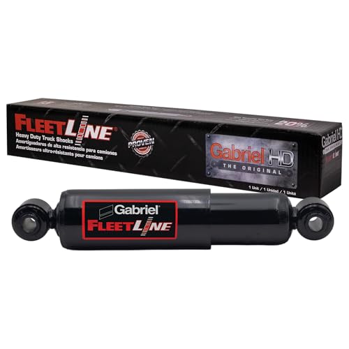 Gabriel 85933 Fleetline Heavy Duty Front Shock Absorbers for Mack; Powerhouse Coach; Volvo VNL VNR Series; Mc Neilus Truck w/Hendrickson Airtek OEM20485633, 21137330, 64838-001, 64838-002 (1 Pack)