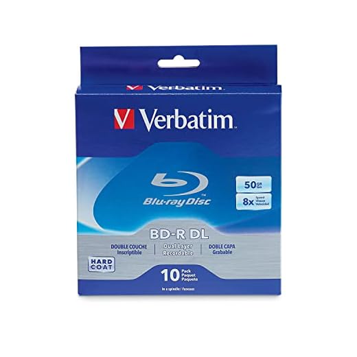 Verbatim BD-R 50GB 6X Blu-ray Recordable Media Disc - 10 Pack Spindle