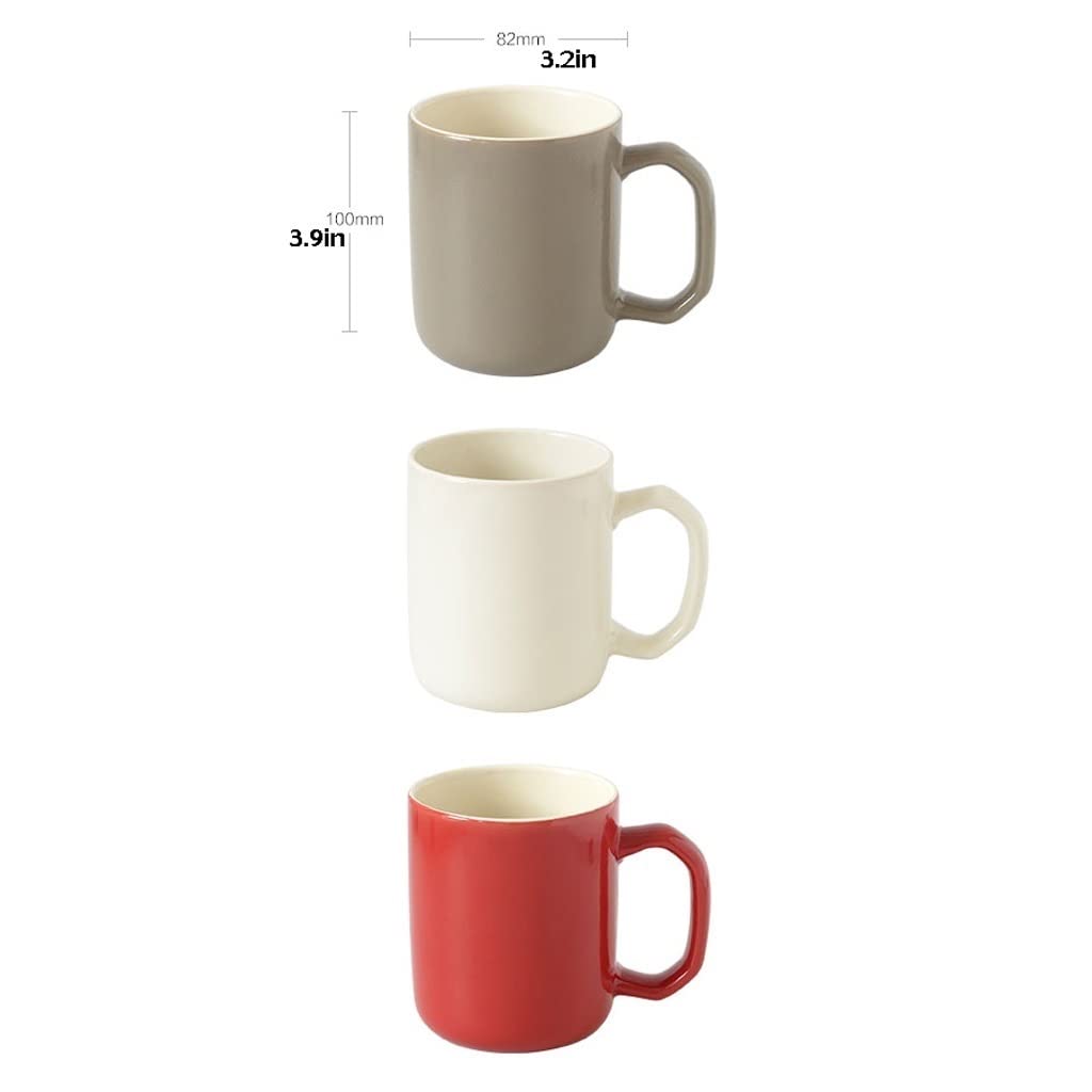 Taza de cerámica de Color sólido, Taza de Agua para el hogar, Taza de café para Estudiantes, Taza de Leche para Desayuno en la Oficina