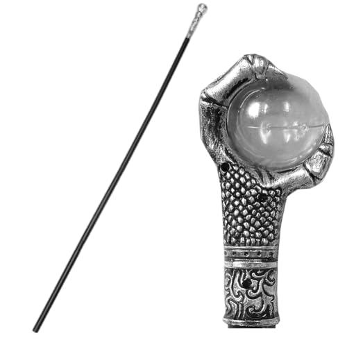 GORGECRAFT 103.9cm Canne à Griffes de Dragon Sceptre Égyptien Bâton de Marche Vintage Détachable avec Tête de Griffe Baguette de Cosplay en Plastique...