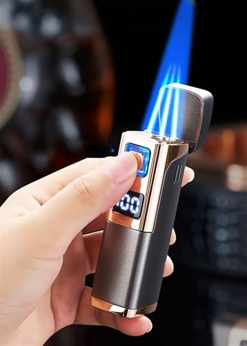 Encendedor metálico a prueba de viento con llama ajustable miniatura 2