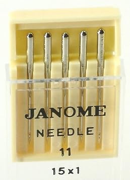 Janome Sewing Machine Universal Needle Size 11 in 5 needles per pack