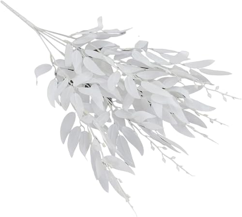 Eioflia Hojas artificiales plantas verdes artificiales plantas artificiales para exteriores materiales de hojas de plástico para decoración del hogar