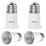 DiCUNO E26→E26延長ソケット 口金延長アダプター 約3CM延長する 4個セット