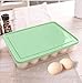 AERVEAL Jajko Storage Box-Fresh-Keeping Jajko Case-Bytowe Z Pokrywką Kitchen Komory Chłodziarki Sealed Fresh-Keeping Estorage Box Plastic Box Egg/Jak Pokazać/30 * 23 * 5.7 Cm