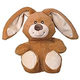 Welliiebellies Cojín Peluche Caliente, Calentable en Microondas, Aroma Agradable a Romero Lavanda Menta Eucalipto, Cojín Térmico para Niños, Alivio del Dolor -Conejo