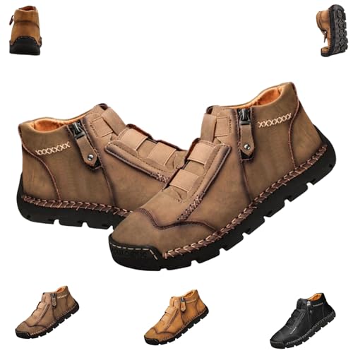 Matufit Shoes for Men, Men's Non-Slip Fashionable Orthopedic Shoes, Side Zip Fashionable Slip-On Flats