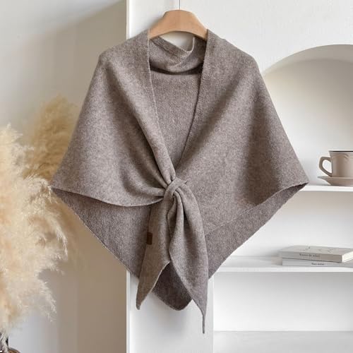 Pashmina Shawl Wraps for Women,Soft Knitted Shawl Blanket, Winter Shoulder Wrap Scarf & Poncho Sweater4
