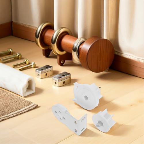 Accesorios para cortinas enrollables Healeved de plástico blanco con ajuste de precisión 6