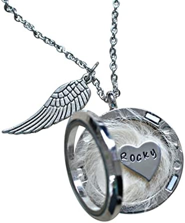Pet Memorial Gifts, Pet Loss Gifts, Loss of Dog Sympathy Gift, Dog Memorial Hair Keepsake Locket Cat Loss Necklace