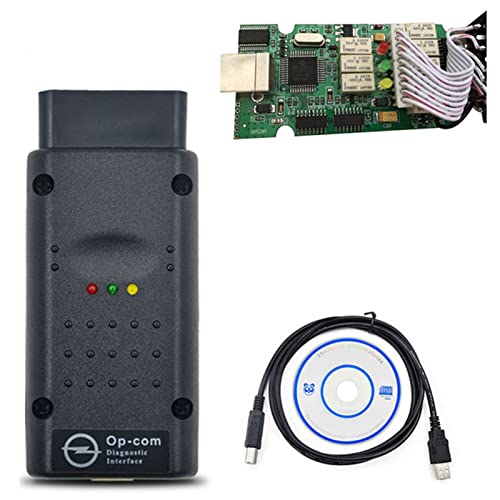 WXKJD heqinYY Haute Qualité Opcom V1.95 v1.78 Facultatif avec Pic18f458 Ébrécher FTDI OBD II OBD2 Outil de Diagnostic adapté à l'OPEL OP COM Peut Bus Interface (Color : OPCOM V1.78)