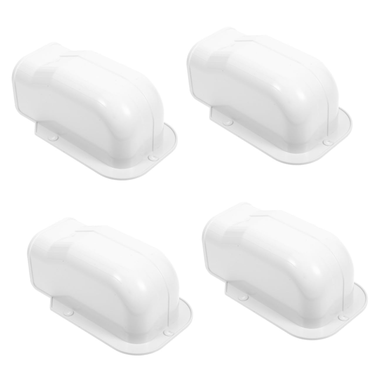 jojofuny 4pcs Air Conditioner Tubing Cover Plastic Decorative Cover for Air Conditioner Parts Wall Pipe