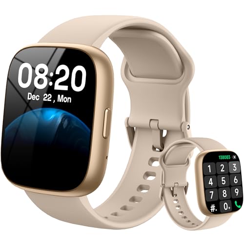 Image of Smart Watch with Alexa & Bluetooth Calling-1.83 inch HD Touchscreen Fitness Watch, Fitness Tracker w /Heart Rate /Sleep Monitor, 30-Day Standby, 120+ Sports Modes, IP68 Waterproof Smartwatch for Android iOS