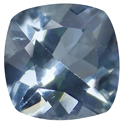 Aigue-marine naturelle taille coussin de 0.93 ct bleu ciel non chauffée en vrac