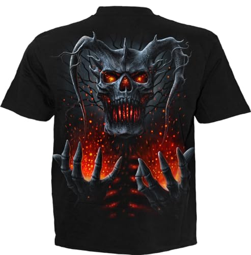 Spiral Death Embers Uomo T-Shirt Nero L 100% Cotone Regular - 4