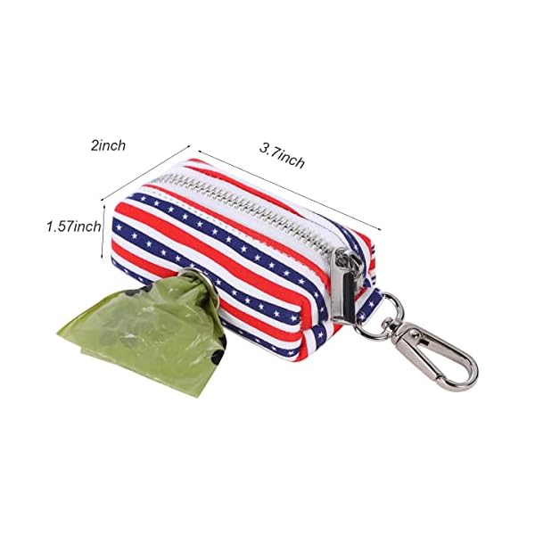 DOGWONG Poop Bag Dispenser, Waste Bag Holder Cotton Waste Bag Holder Attaches to Leash with Portable Dog Waste Bag Container Carrier Roll Poopy Bags for Dog Walking Accessory DOGWONG Poop Bag Dispenser, Waste Bag Holder Cotton Waste Bag Holder Attaches to Leash with Portable Dog Waste Bag Container Carrier Roll Poopy Bags for Dog Walking Accessory