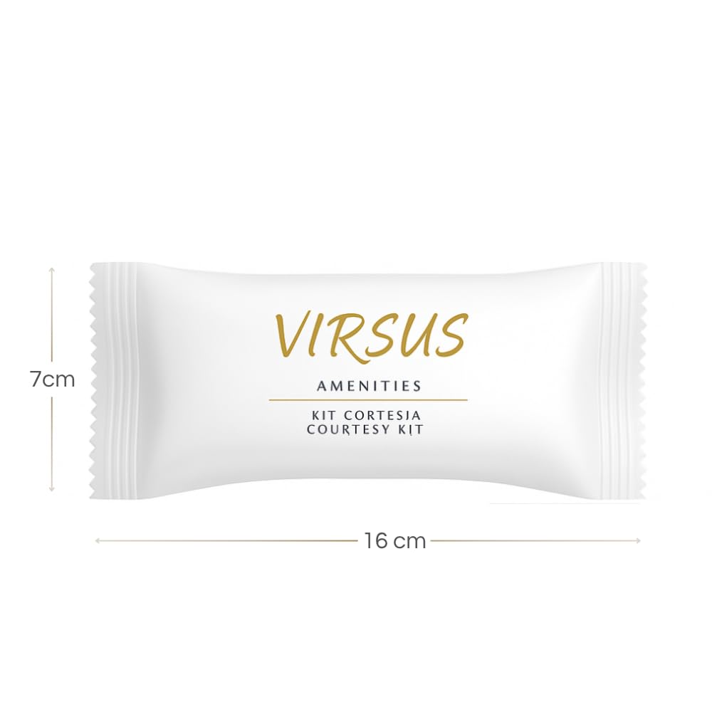 Virsus 200 Pezzi Kit Cortesia in 50 Bustine per Hotel B&B