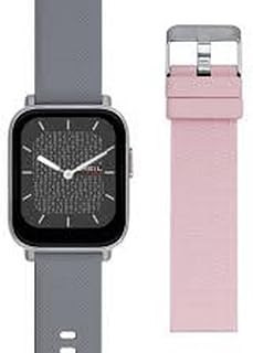 Breil SBT-1 Damen Smartwatch aus Edelstahl und Silikon in der Farbe Rose-Grey mit Ersatzband 44mm, EW0605
