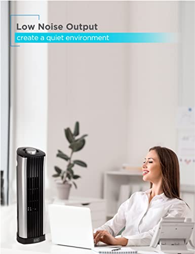 Black+Decker Mini Tower Fan - Quiet Oscillating Stand Up 14 Inch Desk Fans #TOP5