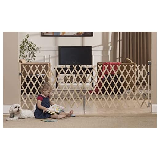 GMI Keepsafe 84" Wood Expansion Gate-Made in USA! Collapses to 20.5" Smallest in Industry. Top of Stairs Certified! Open Concept!