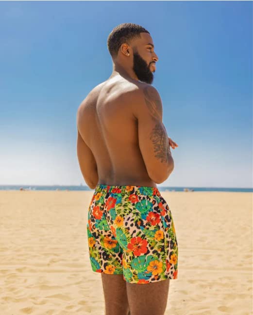 Baecation Couples Matching Swimsuits His and Hers Women's Leopard One Piece Swimsuit & Men's Trunks3