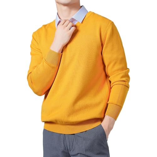 Pull tricot léger col V homme pour look de bureau décontracté