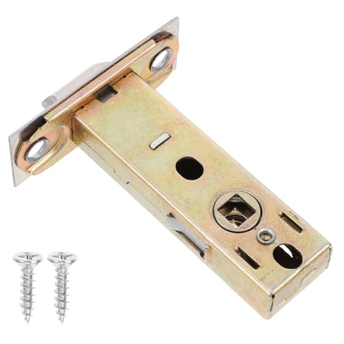 Hoement 1 Pestillo de Embutir Tubular Ajustable con Tornillo, Seguro para Puertas Interiores, Diseño Robusto Metálico, Fácil Instalación, Compatible con Manillas de Puertas de Casa
