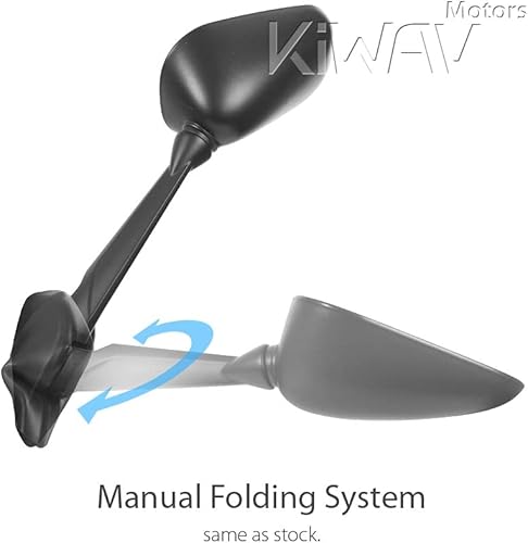 Miniatura 5 de KiWAV Espejo de repuesto OEM FY357 compatible para Yamaha XJ6 Diversion 2010 mano izquierda