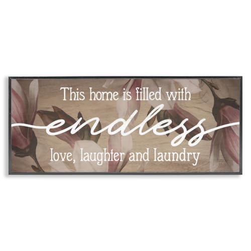 'Endless Love Laughter Laundry Phrase'| Framed Giclee Art