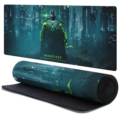 Tapis de souris XL Batman Injustice 2 Head Case Designs pour bureau de gaming PC 90x40 cm