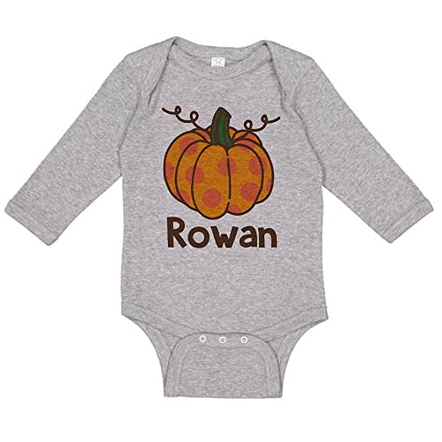 Pumpkin Rowan Long Sleeve Baby Infant Bodysuit
