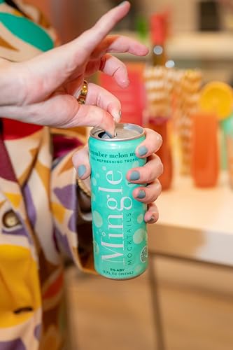 Mingle Mocktails Cucumber Melon Mojito, Premium Non-Alcoholic Drinks, Refreshing Pre-Mixed Drinks, Healthy Alternatives, Canned Mocktails, 12 fl. oz. Cans, Pack of 12 - Thumbnail 6