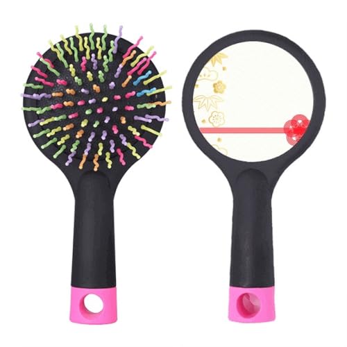Brosse à cheveux démêlante salon coussin air géométrie fleurs pour femme