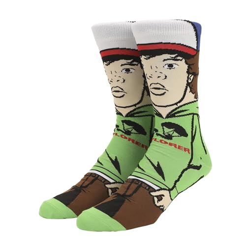 Bioworld Stranger Things Dustin Henderson Mens 360 Casual Crew Socks