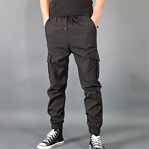 Men's Baggy Cargo Pants with Pockets Tapered Joggers for Athletic Pants Workout, Jogging, Running, M-6XL4