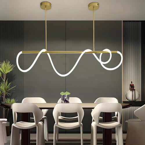 Lustre LED 54W variable pour ne plus manquer de lumière au-dessus de la table