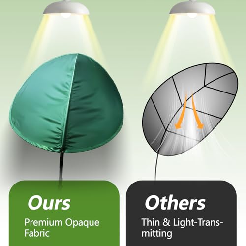Green 55-Inch Adjustable Office Cubicle Desk Shade for Overhead Light Glare by CKAGF - Image 5
