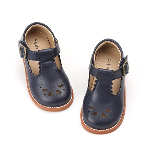 Image of Felix & Flora Toddler Little Girl Mary Jane Dress Shoes - Ballet Flats for Girl Party School Shoes