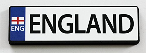 England Eu License Plate Wood Fridge Magnet #TOP7