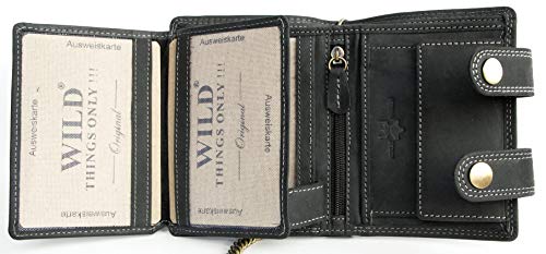 FLW-Wild Men's Grey Biker's Wallet with 18 Inches Long Chain to Hang4