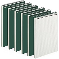 Engrowtc 8 Pack Graph Paper Spral Notepad A5 Top Wrebound Notepad