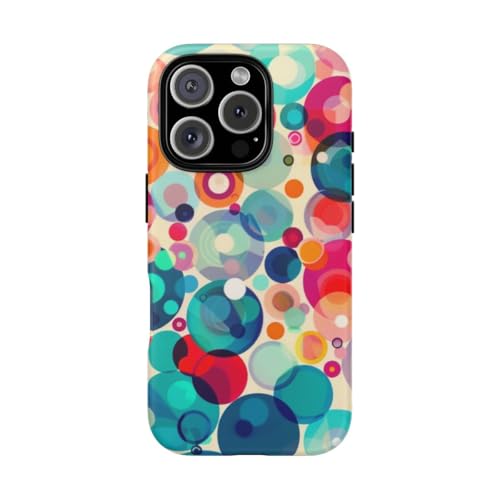 Coque iPhone 16 Pro multicolore mate rigide anti-rayures et traces