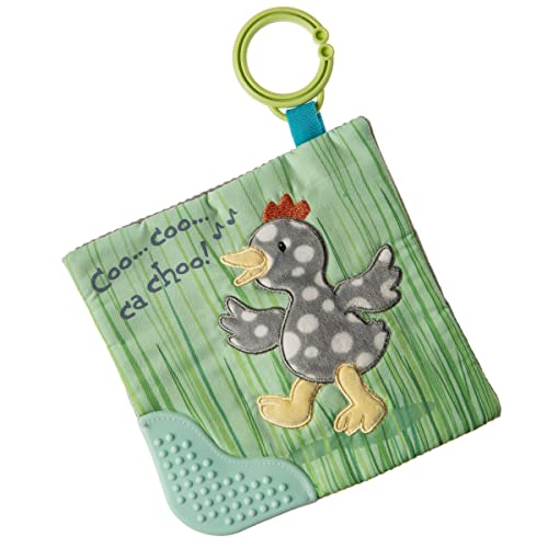 Image of Mary Meyer Crinkle Teether Toy with Baby Paper and Squeaker, 6 x 6-Inches, Rocky Chicken