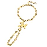 ANGELYK vous présente son bracelet de doigt grain de café et sa lettre au choix. Ce bijou passamano est une création exclusive signée ANGELYK pour BOBIJOO. Nous avons sélectionné le meilleur acier inoxydable avec une jolie finition dorée à l'or fin.