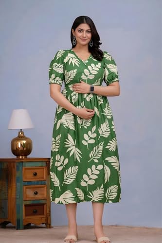 Image of Women's Maternity Kurti for Feeding Zippers | Feeding Kurtis for Women with Concealed Zip for Pre & Post Pregnancy (Combo Pack of 2 Kurti)