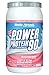 Body Attack Power Protein 90, Lampone, 1 kg, 5K proteine in polvere con proteine del siero di latte, L-carnitina e BCAA per la costruzione muscolare e il fitness