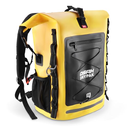 Image of OSAH DRYPAK Waterproof Backpack Dry Bag 35L /55L /85L - Heavy Duty Roll-Top Hiking Backpack for Travel, Kayaking, Boating, Camping, Rafting and Fishing