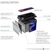 Mighty Max Battery YTX12-BS -12 Volt 10 AH, 180 CCA, Rechargeable Maintenance Free SLA AGM Motorcycle Battery