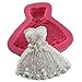 NYKKOLA Princess Dress Silicone Fondant Cake Mold Chocolate Baking Sugarcraft